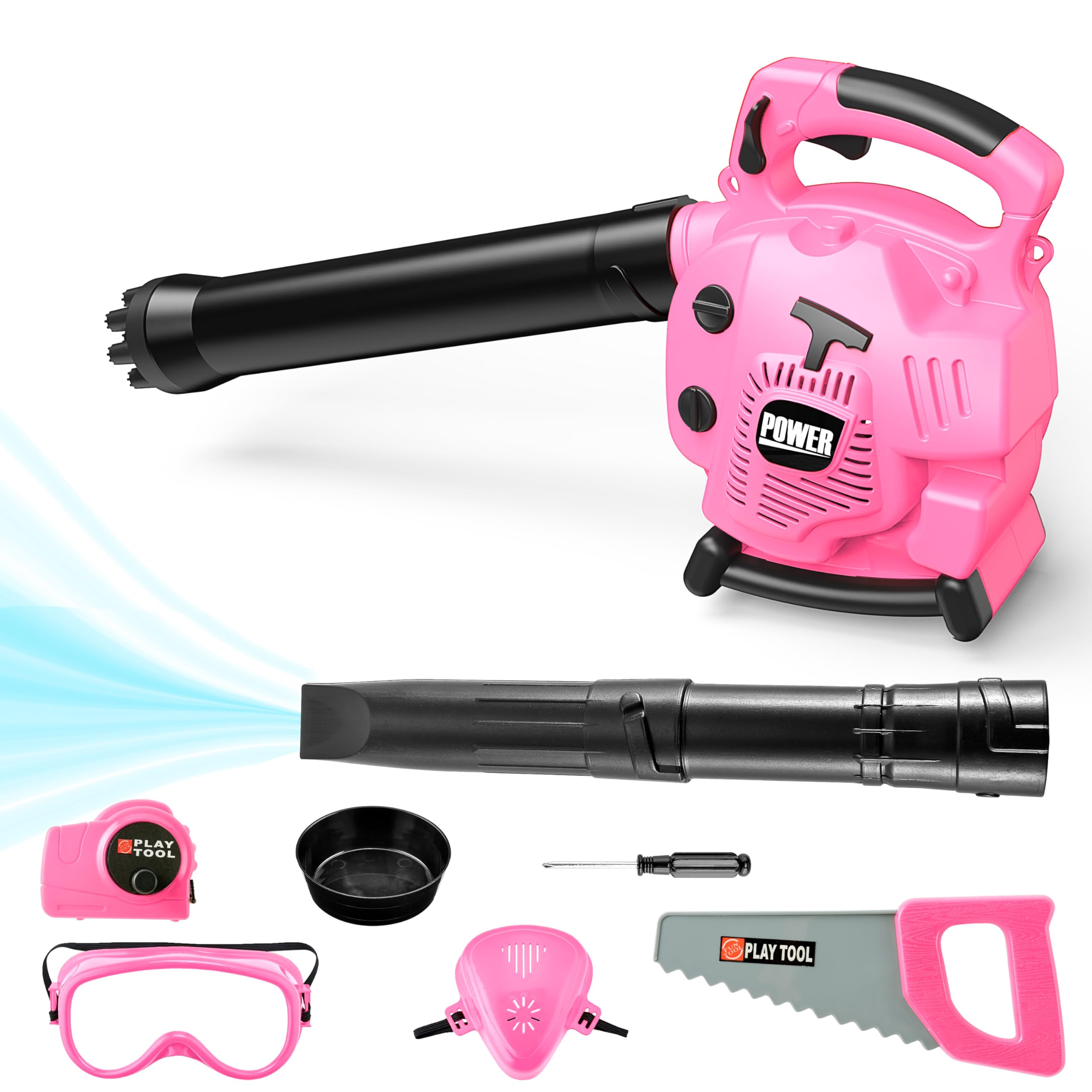 Toy Choi's Bubble Leaf Blower pink front view for outdoor fun