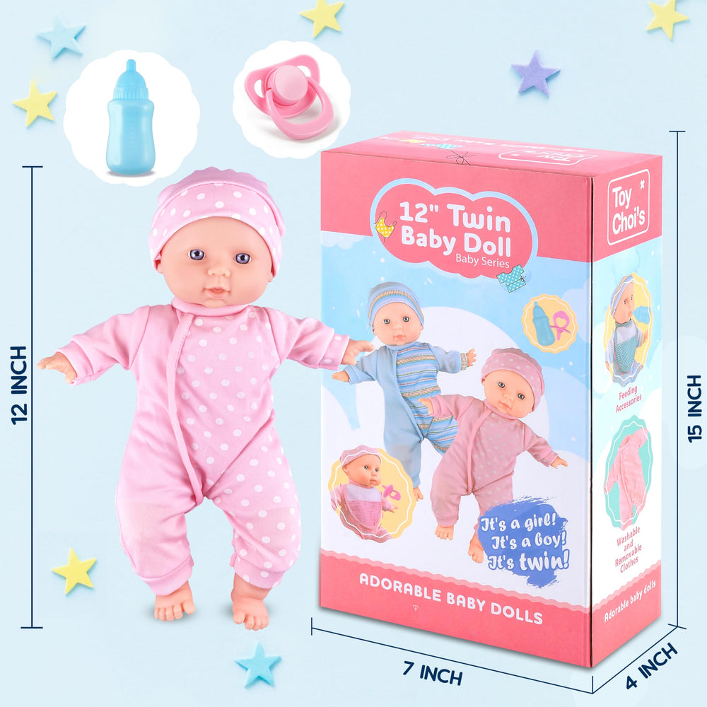Toy Choi's doll hats set complements outfits during pretend play.