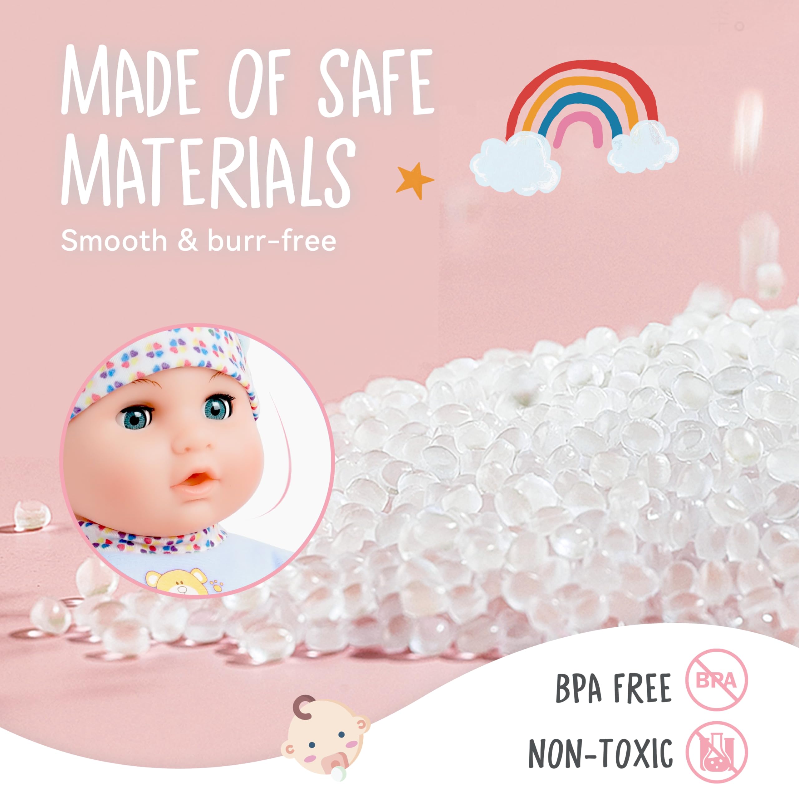 Toy Choi's doll talks papa and mama to encourage language play.