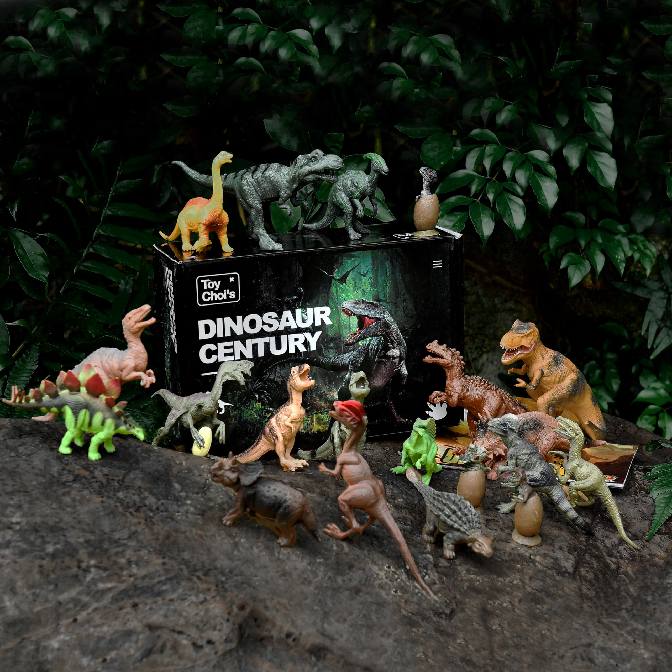 Toy Choi's educational book included supports early learning with dinosaur facts and activities.
