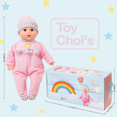 Toy Choi's feeding accessories set enabling pretend meals and nurturing playtime.