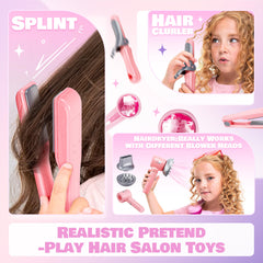 Toy Choi's pink curling iron for playful hair styling ideas