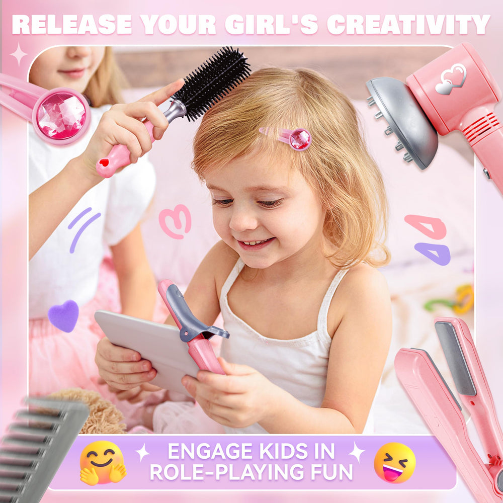Toy Choi's hair styling toolbox for easy cleanup and transport