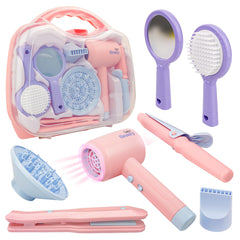 Toy Choi's Kids Hair Salon Toys with a realistic blow dryer for immersive pretend play