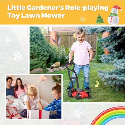 Toy Choi's Kids Lawn Mower grip detail for safe, comfy play