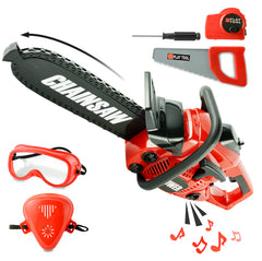 Toy Choi's toy chainsaw with realistic engine sound for immersive pretend play