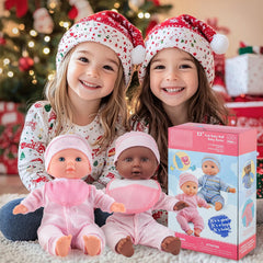 Toy Choi's pink outfit dolls option supports colorful dress-up moments.