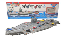 Toy Essentials 30-inch aircraft carrier deck with realistic details for imaginative play.