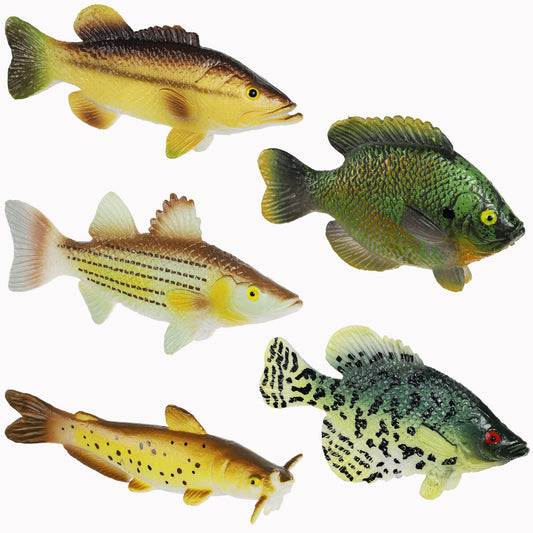Toy Fish Factory American Angler collection box with five lifelike fish for play
