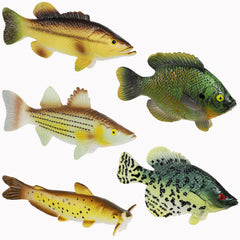 Toy Fish Factory American Angler collection box with five lifelike fish for play