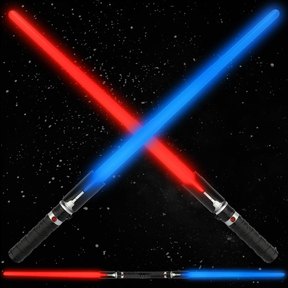 TOY Life blue light-up saber glow for nighttime cosplay battles.