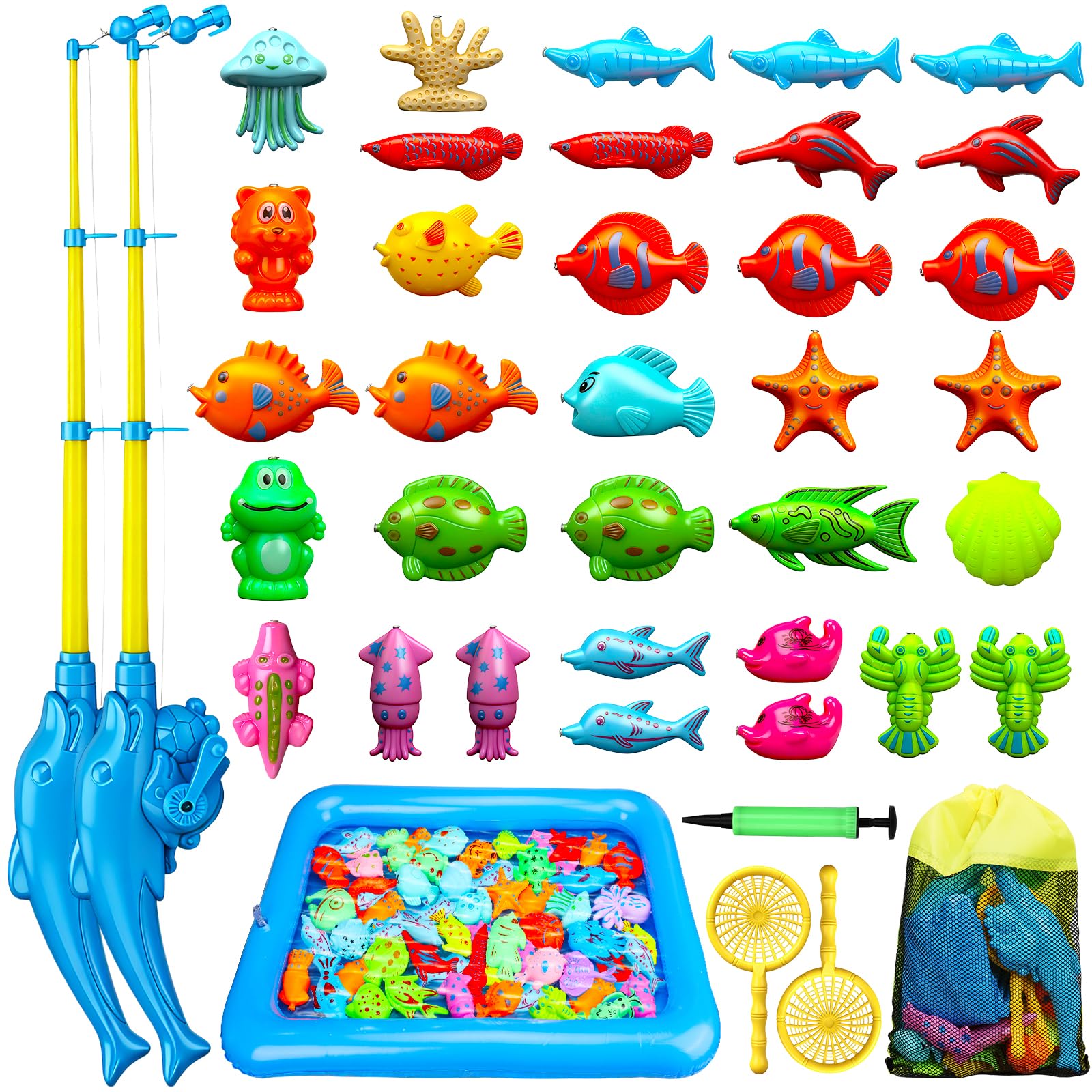 TOY Life 2P magnetic fishing poles ready for shared play and coordination