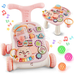 TOY Life 3-in-1 pink push walker supports early walking and active exploration.