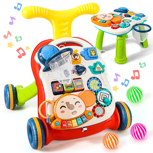 TOY Life 3-in-1 push walker front view demonstrates sturdy growth-friendly design.