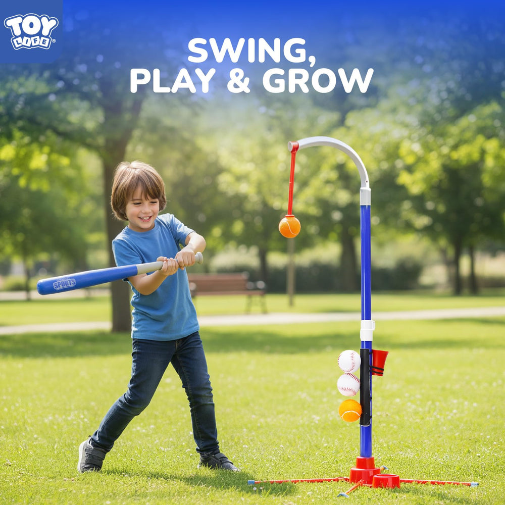 TOY Life 3-in-1 T-Ball Set launcher for timing practice and fun.