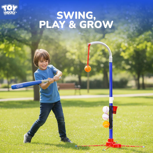 TOY Life 3-in-1 T-Ball Set launcher for timing practice and fun.