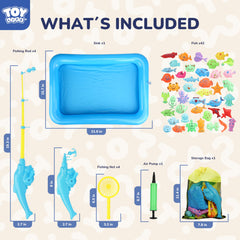 TOY Life 43 magnetic animal toys for ocean-themed learning and counting.