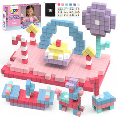 TOY Life 48-pcs magnetic blocks set for creative play and colorful construction.