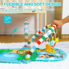 TOY Life cushioned mat offers a comfortable tummy time surface