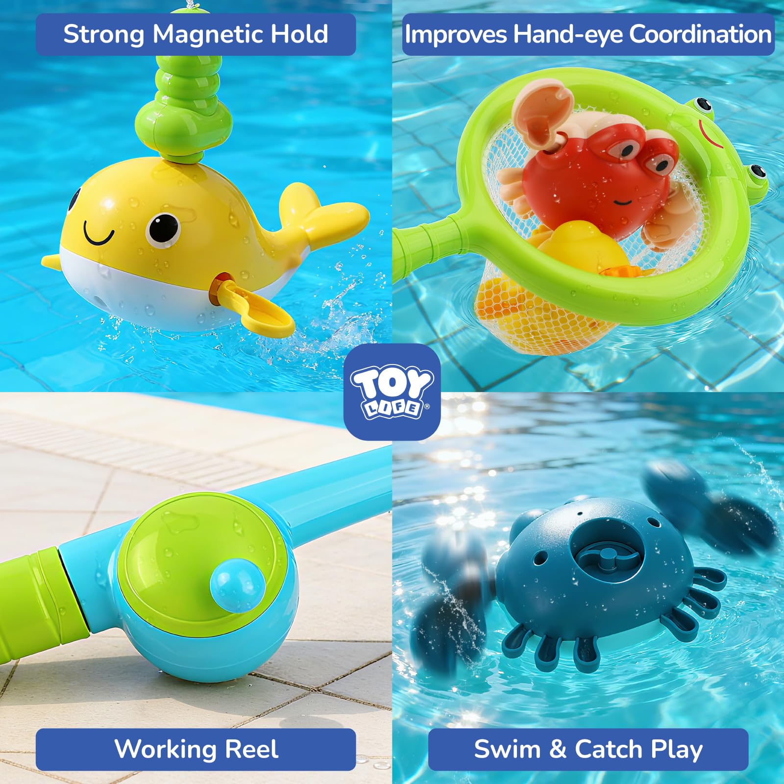 TOY Life bath time set offers safe, non-toxic water play for toddlers.