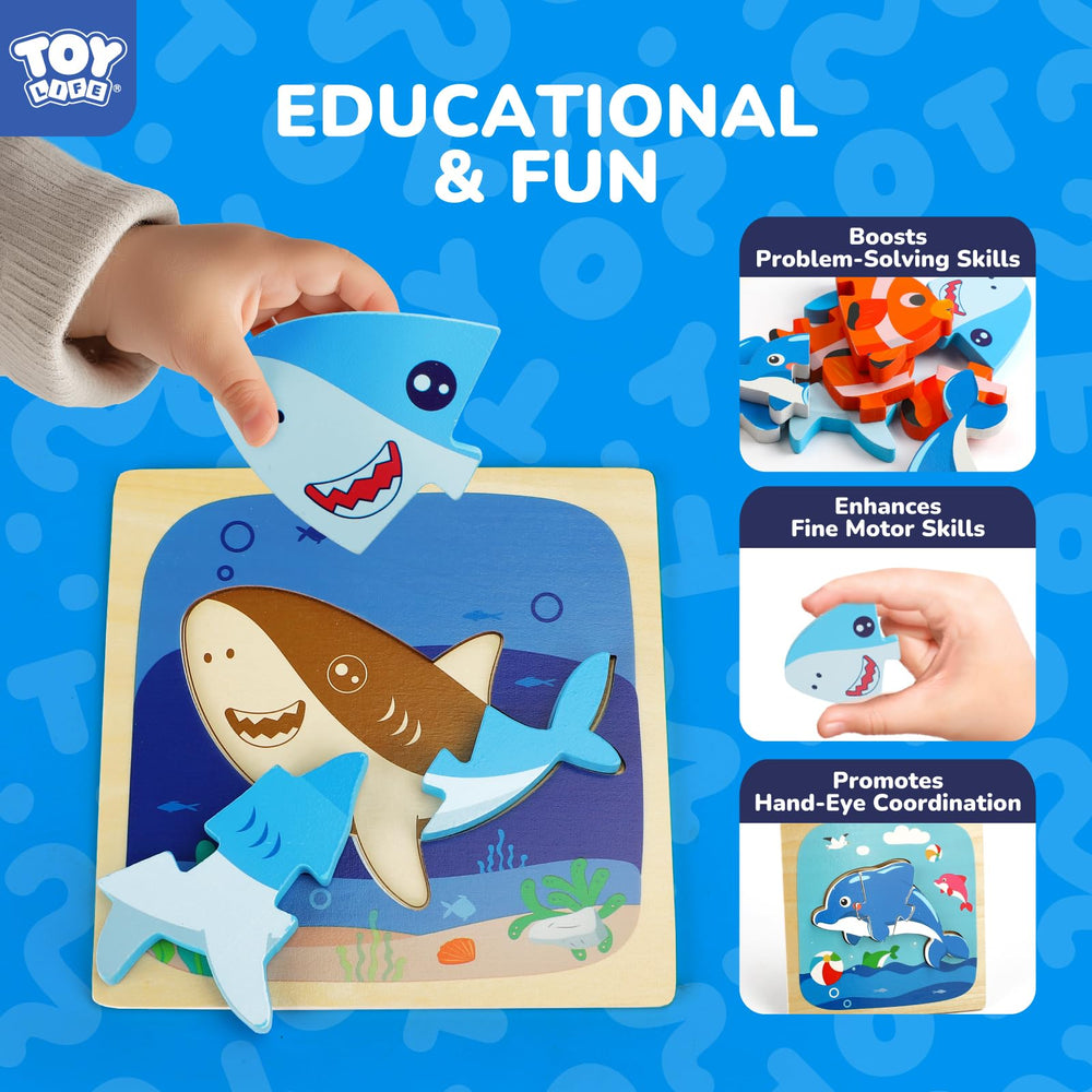 TOY Life bright colors help toddlers focus on shapes and colors.