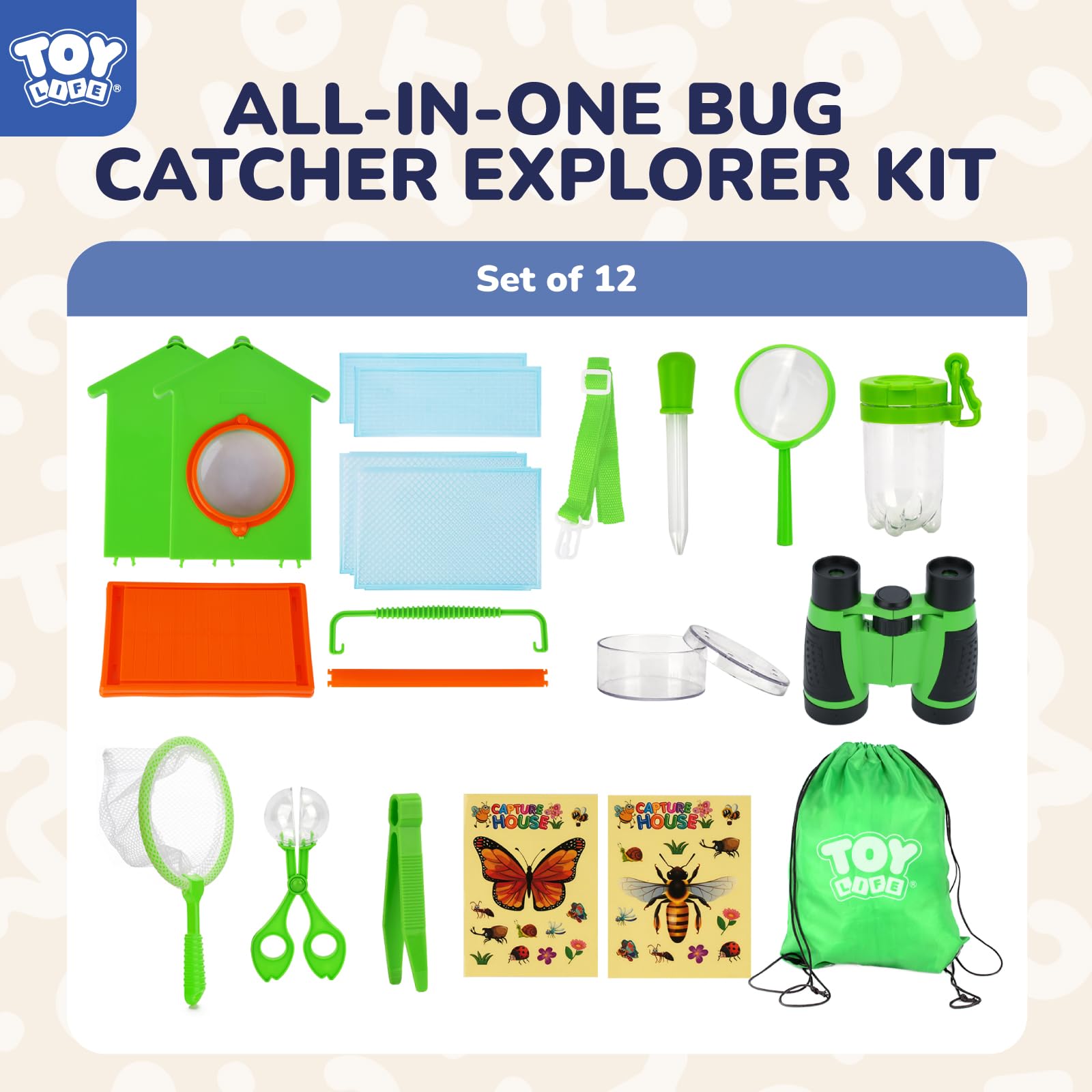 TOY Life bug catcher kit binoculars broaden outdoor exploration and discovery