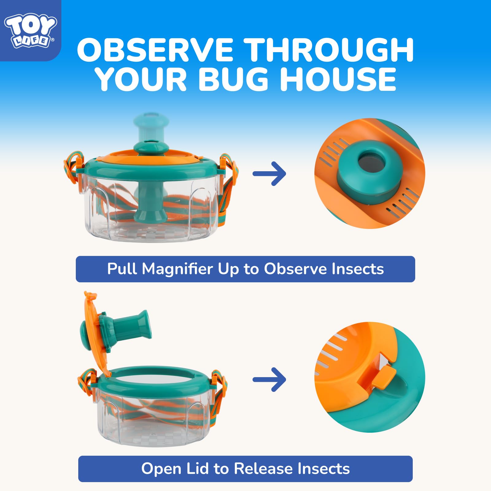 TOY Life bug catching tweezers with gentle grip for safe handling
