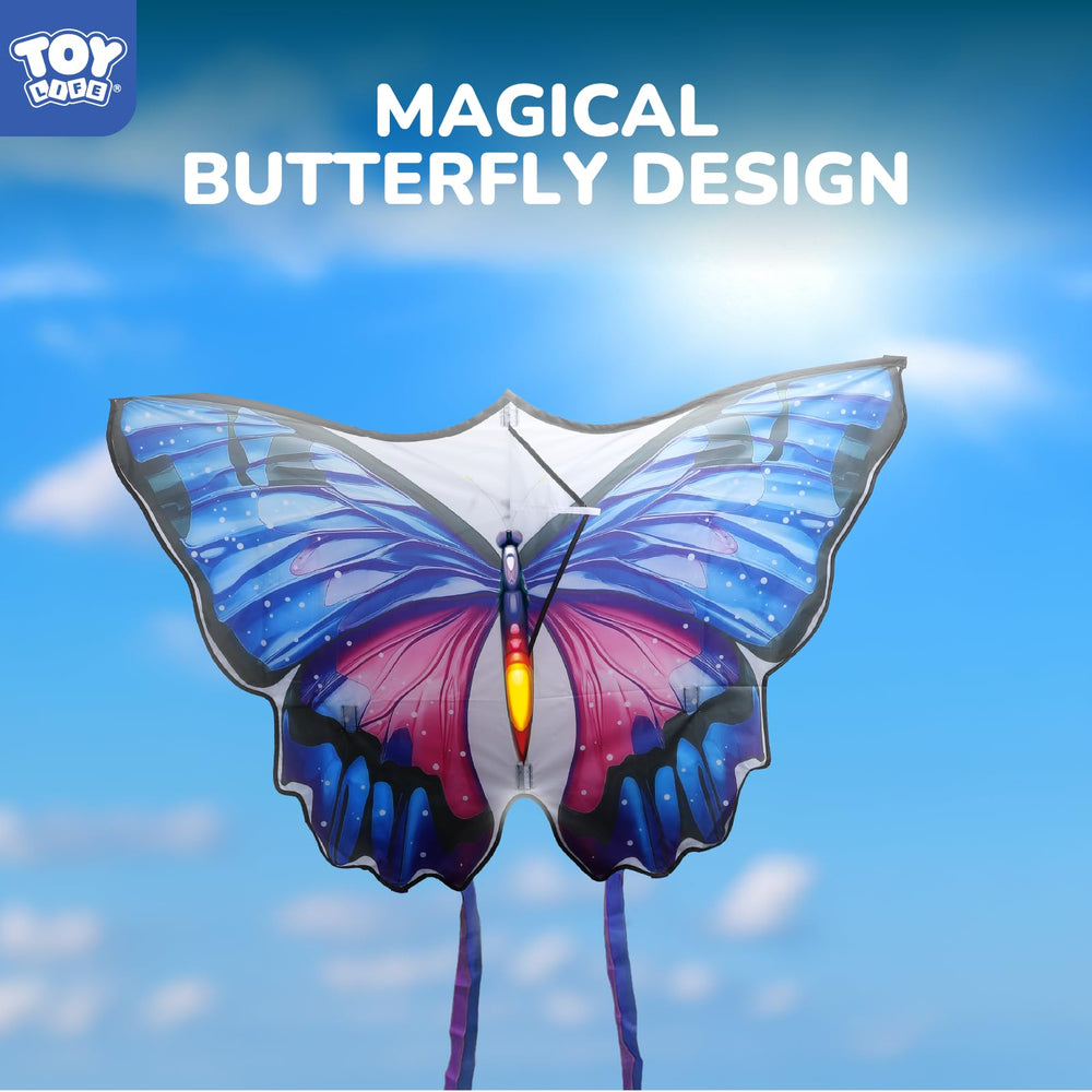 TOY Life butterfly kite fiberglass frame provides durable, stable flights.