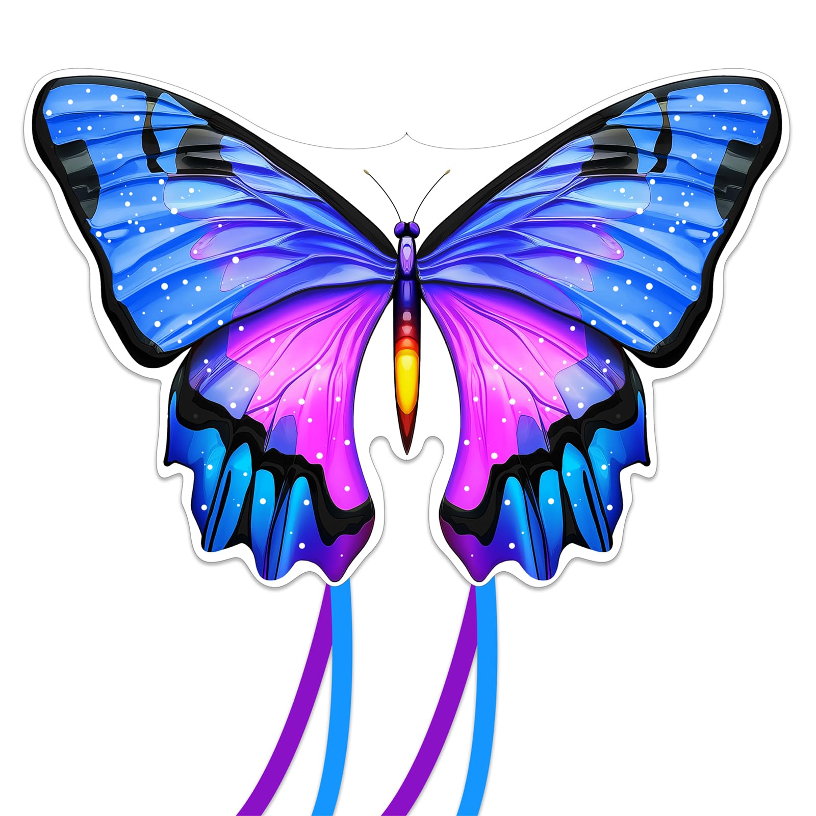 TOY Life Giant Butterfly Kite soars with vibrant wings for outdoor fun.
