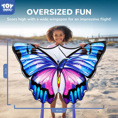 TOY Life butterfly kite flying in the park encourages screen-free play.