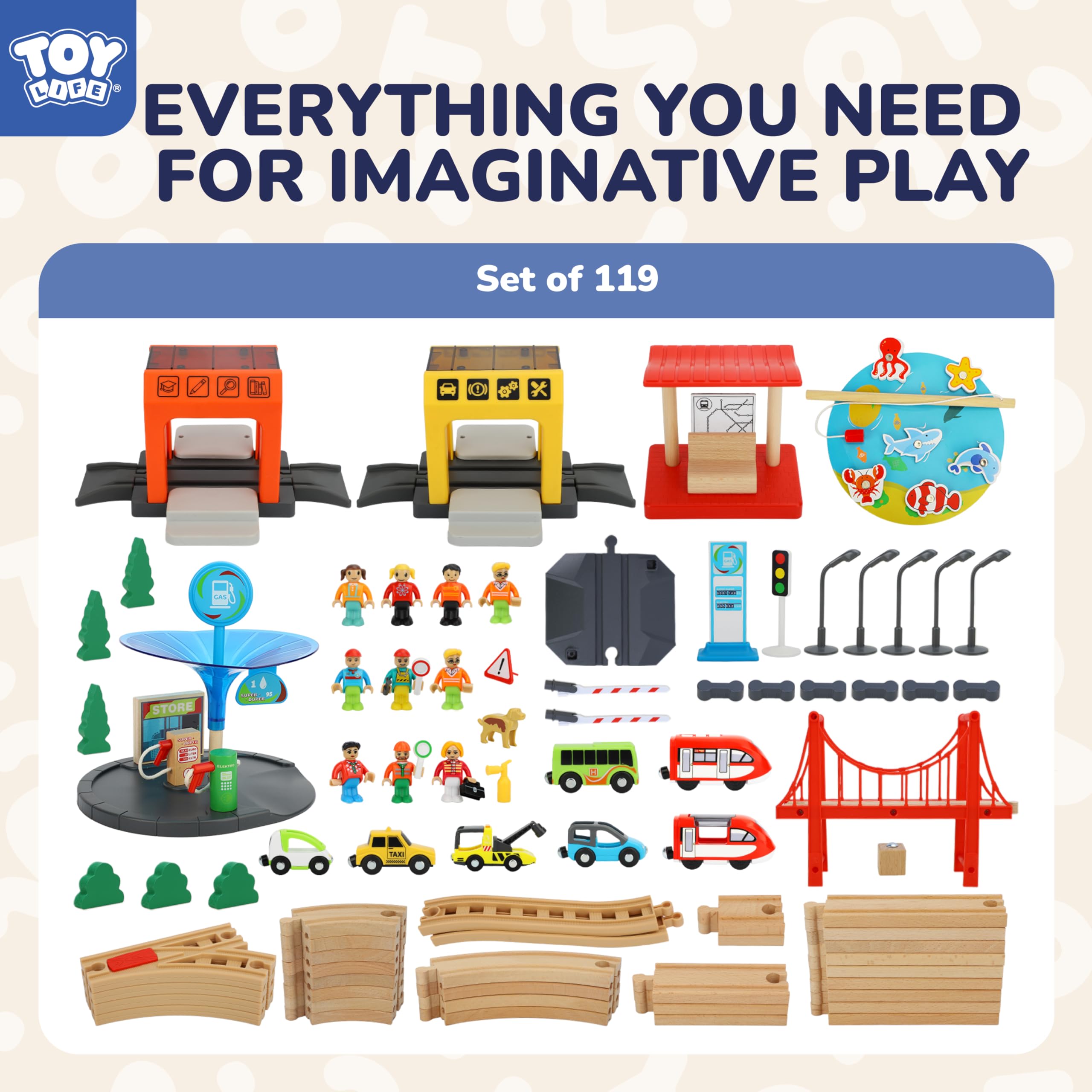 TOY Life car repair shop block supports imaginative maintenance scenes