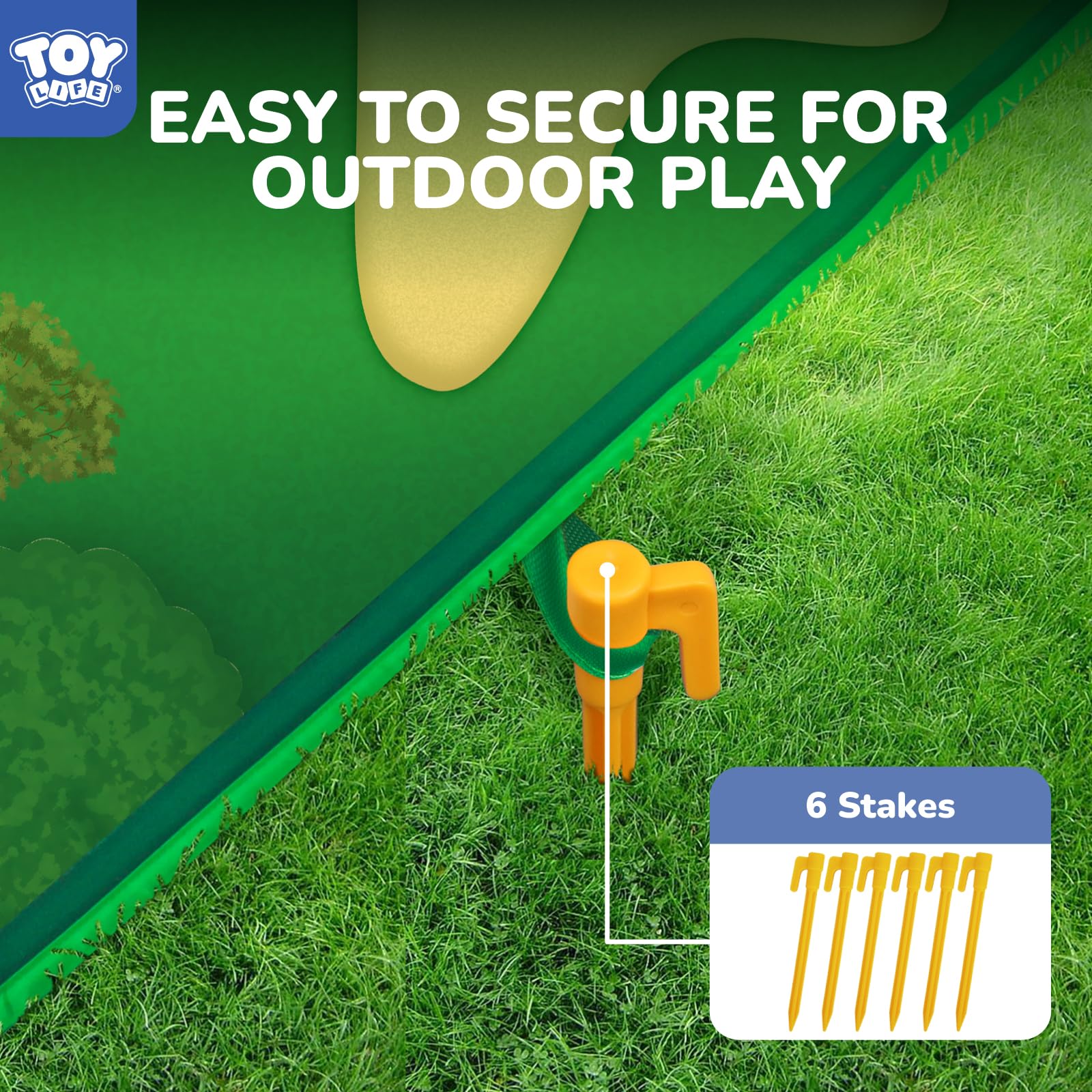 TOY Life center goal shows the high-scoring target on the mat