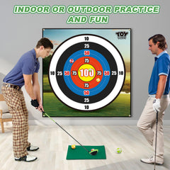 TOY Life chipping golf mat with a scoreboard for tracking progress.