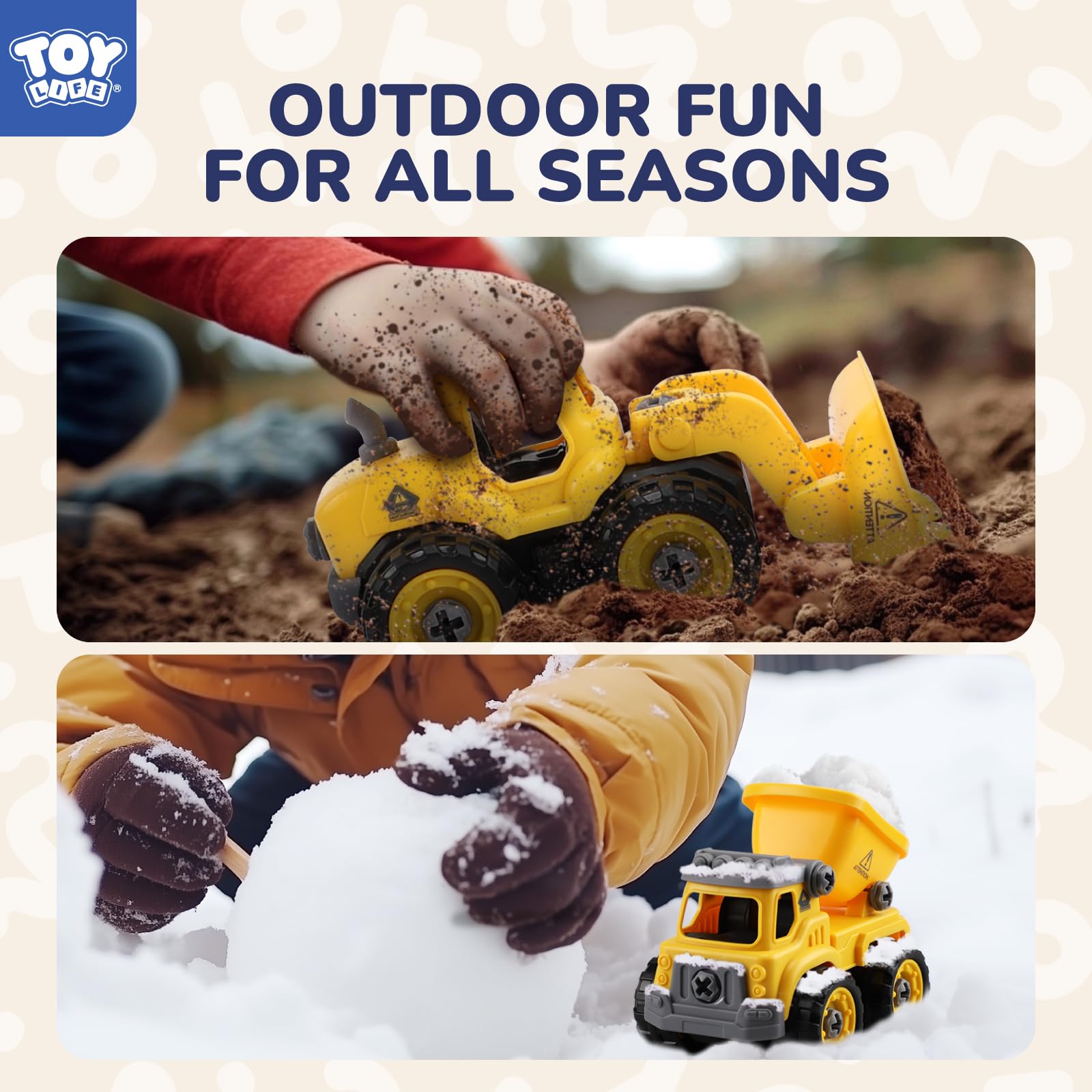 TOY Life construction toy for sandbox: ideal gift for creative outdoor play