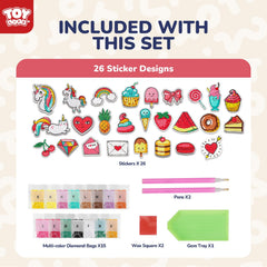TOY Life donut diamond sticker creates playful accents on notebooks.