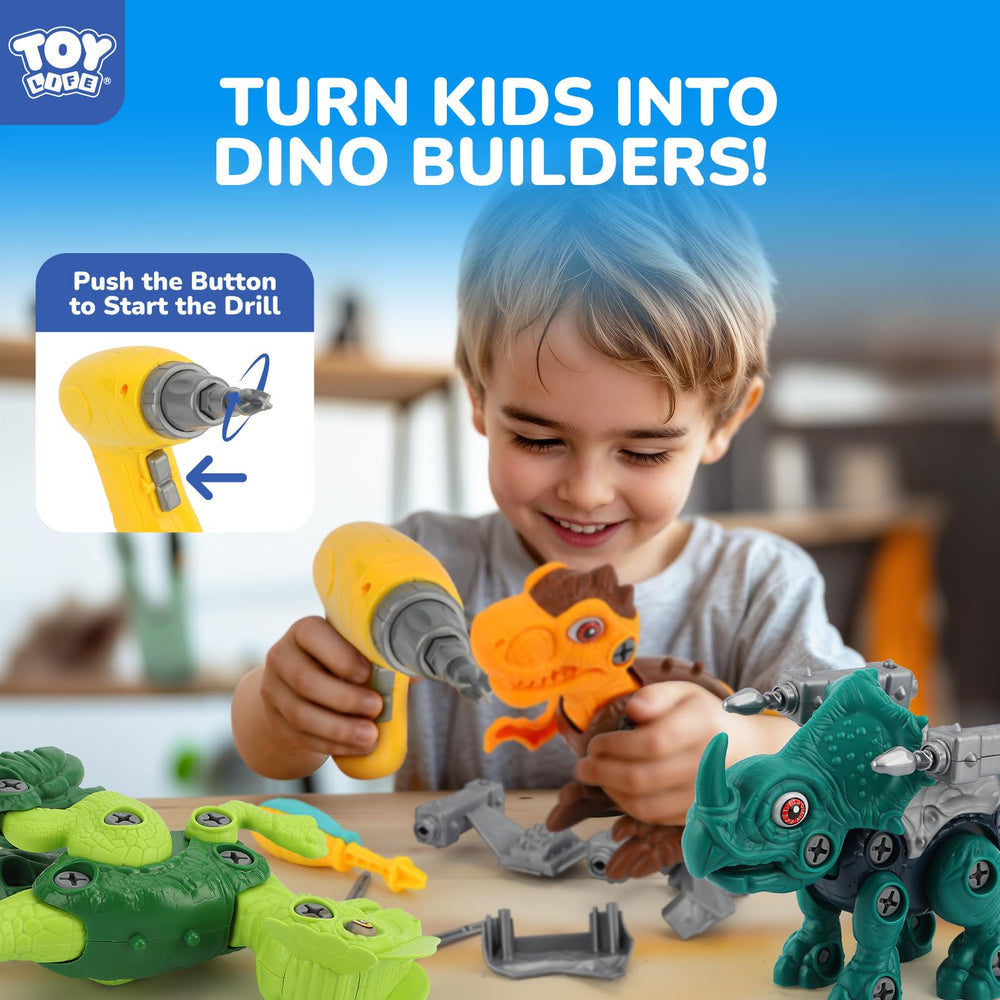 TOY Life dinosaur parts closeup – shows pieces for precise learning and safe construction