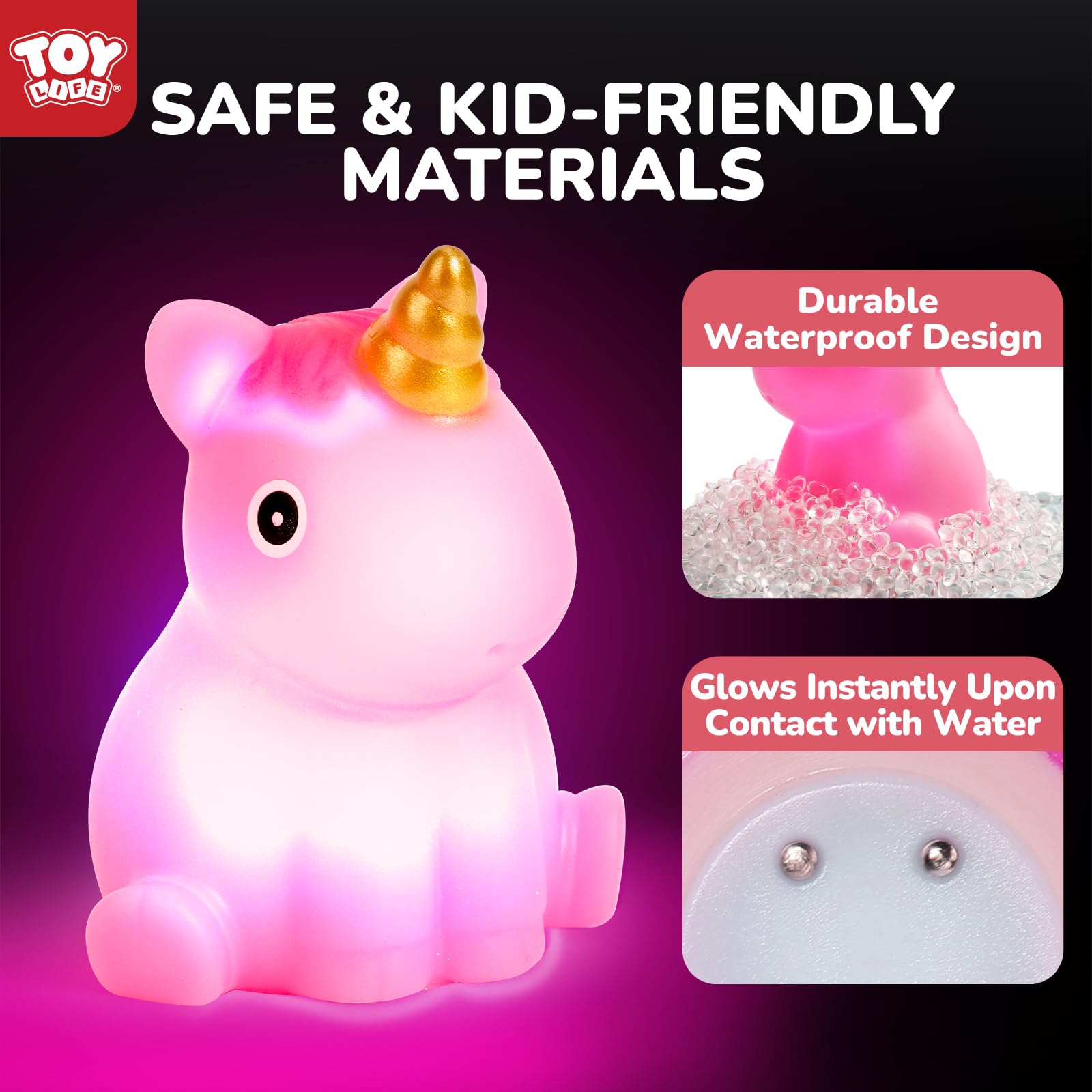 TOY Life dolphin light-up bath toy creates underwater glow for fun
