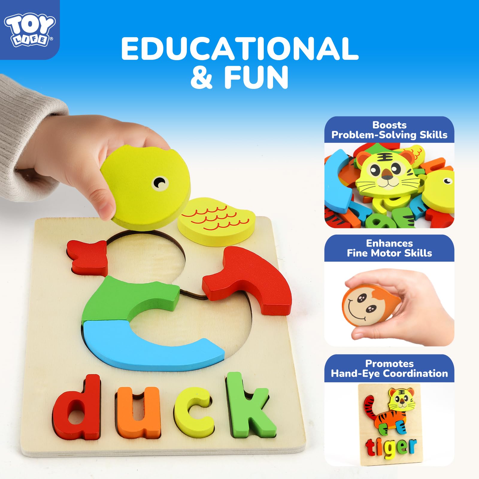 TOY Life drawstring storage bag keeps puzzle pieces organized during travel.