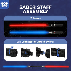 TOY Life dual-saber assembly showcases versatile action play.