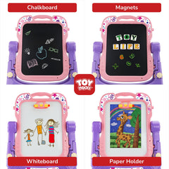 TOY Life easel with adjustable height accommodates growing children
