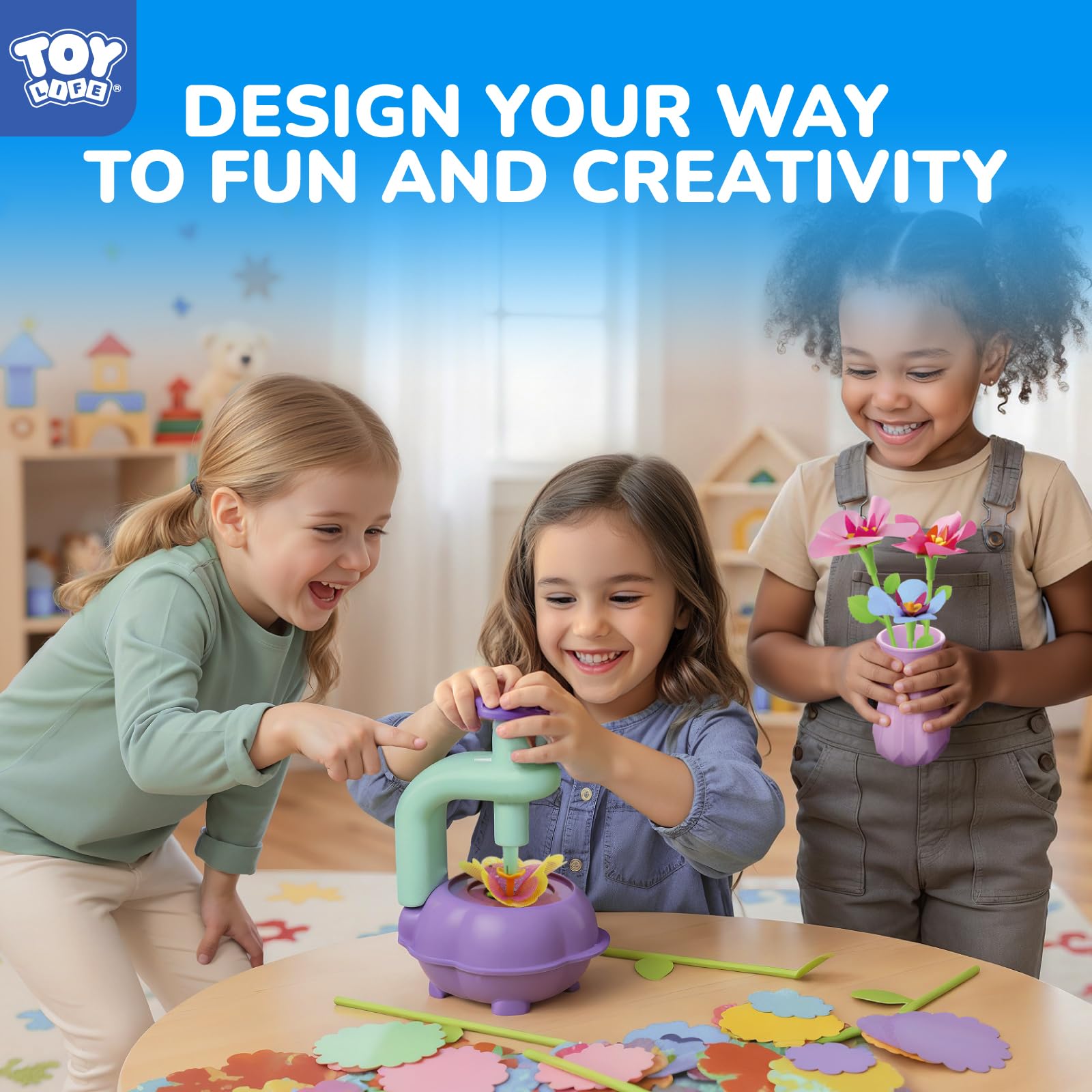 TOY Life fabric petal pack creates vibrant petals for personalized bouquets