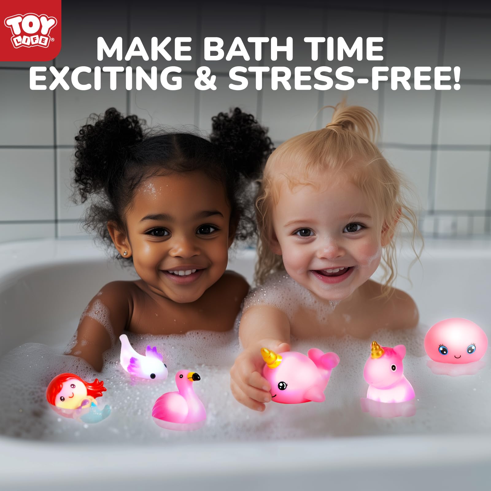 TOY Life fish light-up bath toy activates a soothing glow