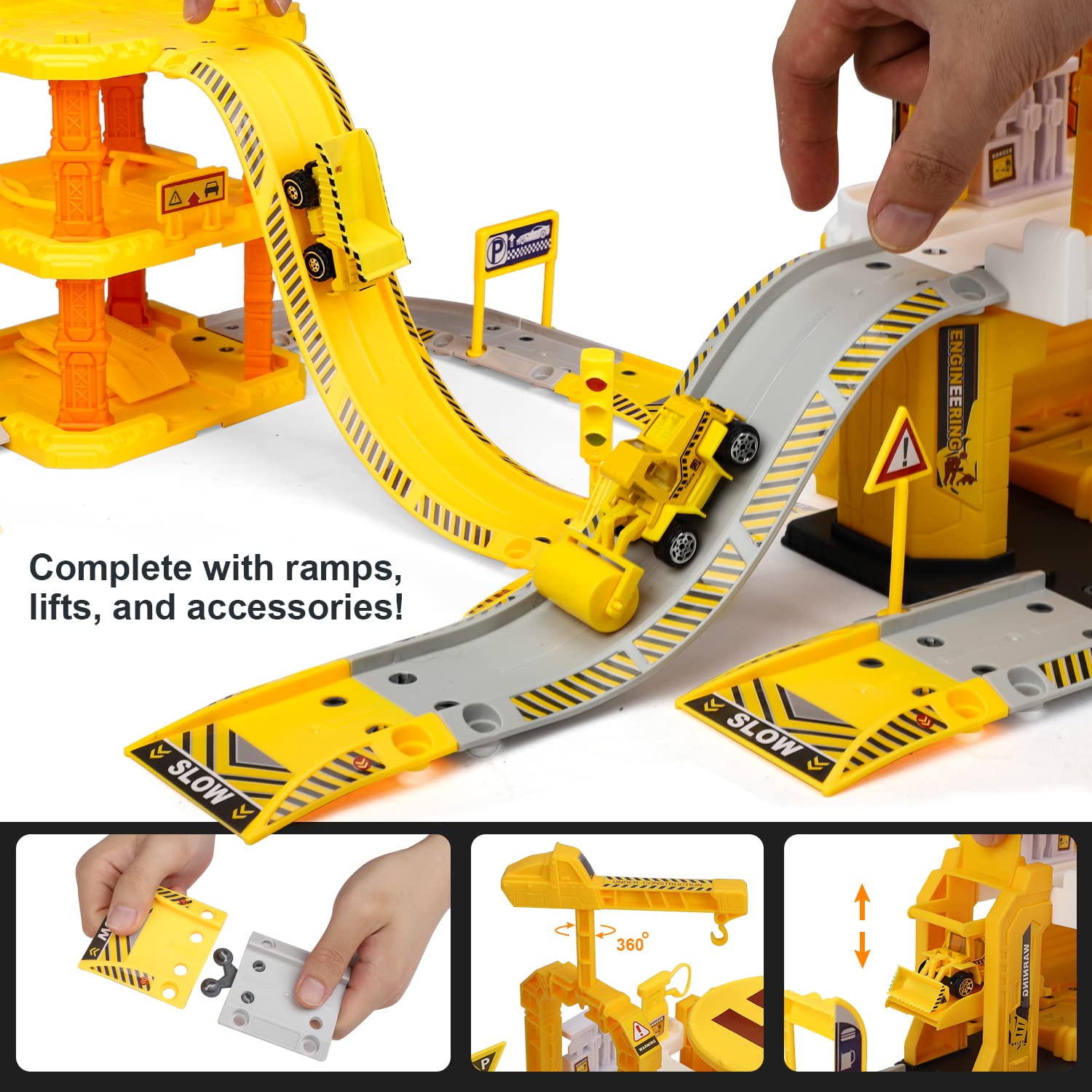 TOY Life five toy vehicles with moving parts for engaging playtime