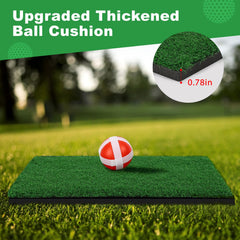 TOY Life Golf Chipping Mat ground stakes keep the mat steady outside.