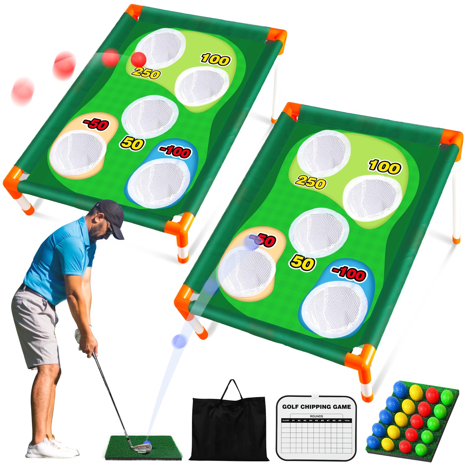TOY Life golf cornhole set backyard assembly ready for fun tournaments