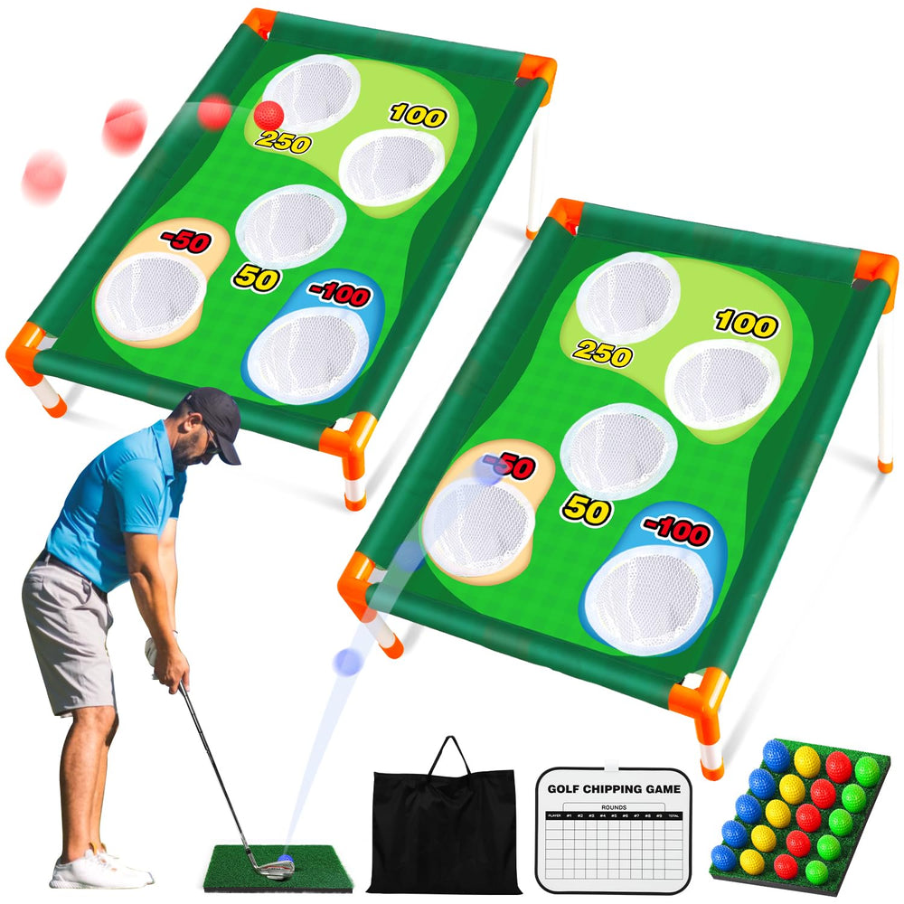 TOY Life golf cornhole set backyard assembly ready for fun tournaments