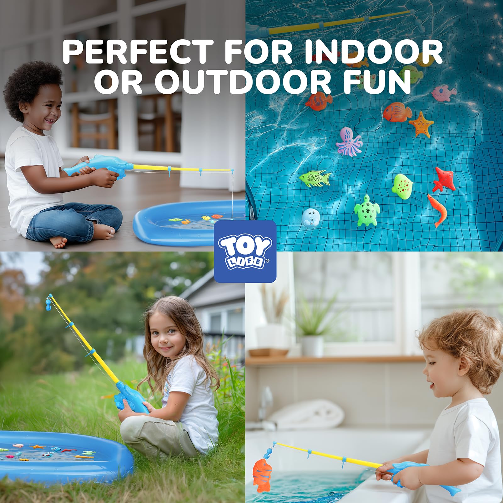 TOY Life inflatable pool and waterproof bag for quick setup and storage.