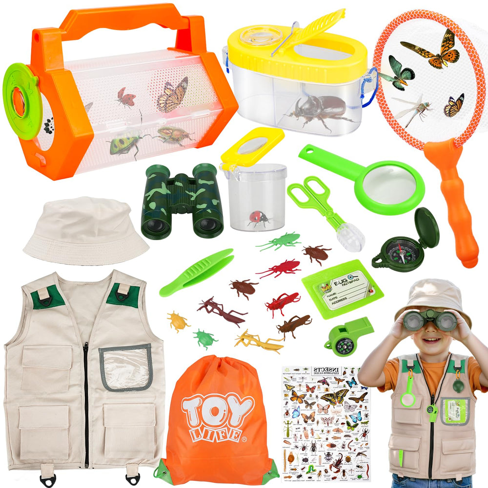 TOY Life Bug Catcher Kit with binoculars enables backyard discovery.