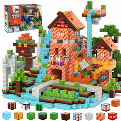 TOY Life magnetic blocks forest castle scene for creative play and STEM exploration