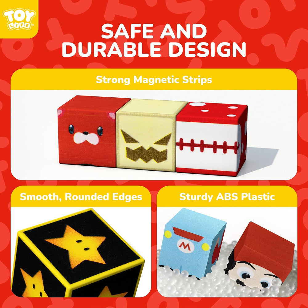 TOY Life magnetic blocks portable carry bag makes travel easy for kids.